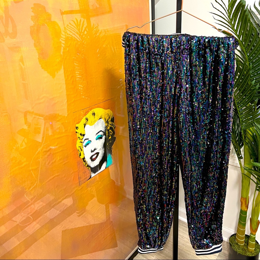 Iridescent Sequin Joggers